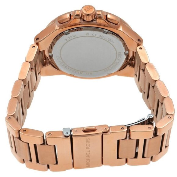 NWT Authentic Michael Kors Oversized Camille Chronograph Quartz White Dial Women - Picture 3 of 3